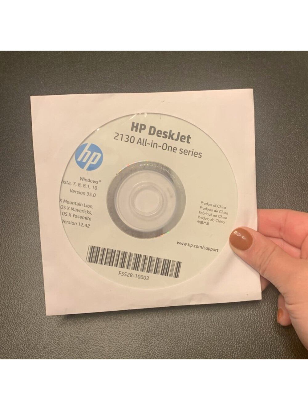 HP DeskJet 2130 All-in-One Windows Driver/Software Installation CD FS528-10003